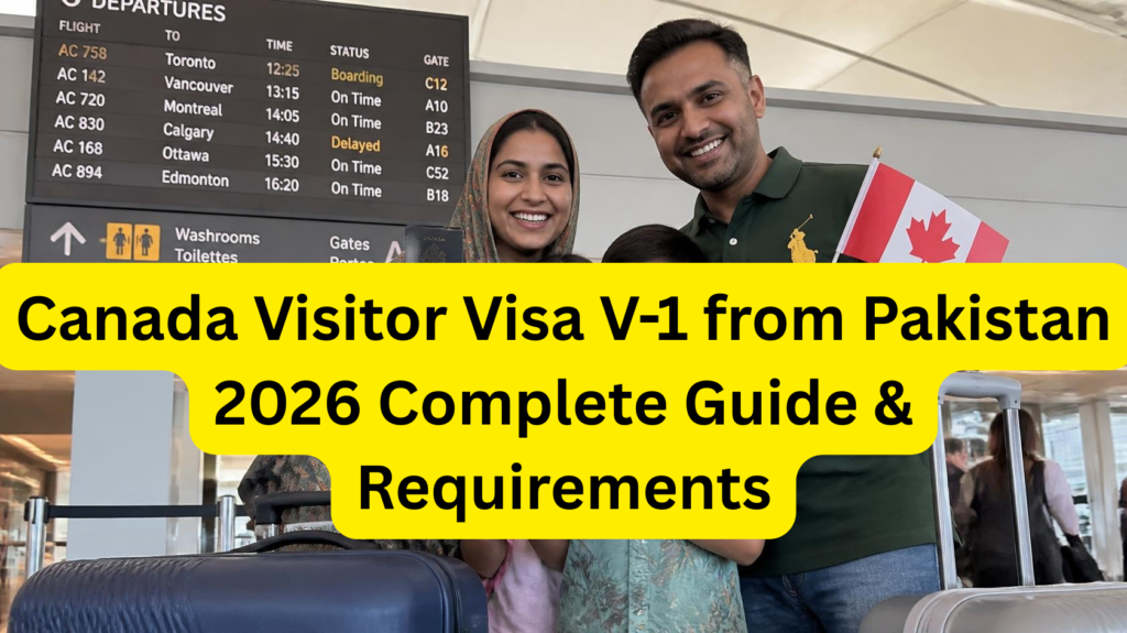 Canada Visitor Visa V-1 from Pakistan 2026 Complete Guide & Requirements canada visitor visa v 1 from pakistan 2026 complete guide & requirements