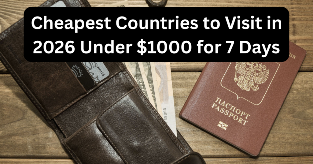 Cheapest Countries to Visit in 2026 Under $1000 for 7 Days cheapest countries to visit in 2026 under $1000 for 7 days